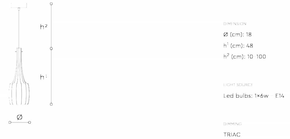 BOSSANOVA 1L PENDANT